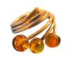 Image 1 : Sterling Silver Ring With Amber