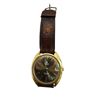 Image 1 : Vintage Universal Geneve Gilt Shadow Automatic Wrist Watch With Leather Band