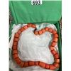 Image 2 : Vintage Large Natural Coral Necklace With Elephant Clasp, In Box