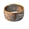 Image 2 : Carved Silver Native Ring, Signed D. W.