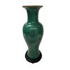 Image 1 : Early Chinese Celadon Vase On Wooden Base