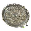 Image 2 : Early Chinese Repousse Silver Stamped Centre Piece With Dragon Motif