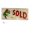 Image 2 : Vintage Tin Parrot Sold Sign