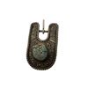 Image 2 : South Western Turquoise Buckle Signed J. T. Lord 1931 & Turquoise And Silver Bolo Tie