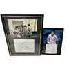 Image 2 : Assorted Framed Autographed Photos With Vintage Papyrus Paper