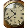Image 2 : Vintage Smiths Empire Ships Port Brass Wall Clock On Wood Base
