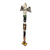 Image 1 : Vintage Hand Carved & Painted Kwakiutl Talking Stick On Wood Base