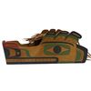Image 2 : Vintage First Nations Hand Painted Wolf Mask, Signed Tim Paul 1951