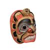 Image 2 : Vintage Indonesian Hand Carved & Painted Mask In First Nations Style