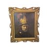 Image 1 : Colored Print Of Soldier In Helmet In Ornate Frame