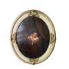 Image 1 : Nice Quality Colored Print In Oval Frame