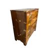 Image 2 : Older Quality Mahogany Reproduction Campaign Chest, 2 Pieces With Brass Handles