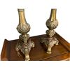 Image 2 : Vintage Pair Of Metal Candelabra Table Lamps