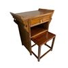 Image 2 : Quality Vintage Rose Wood Small Telephone Table With Stool