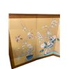 Image 2 : 4 Panel Linen Chinese Screen