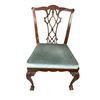 Image 1 : Vintage Mahogany Claw Foot Chippendale Bedroom Chair