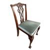 Image 2 : Vintage Mahogany Claw Foot Chippendale Bedroom Chair