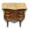 Image 2 : French 3 Drawer Marble Top Hall Table With Side Portraits