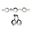 Image 2 : .925 Silver Bracelet & Large .925 Silver Earrings