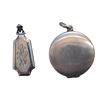 Image 2 : .800 Silver Repousse Locket & Sterling Silver Picture Locket