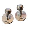 Image 2 : Sterling Silver Duchamp London Cuff Links, Rare Wave Enamel Pattern