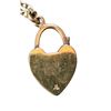 Image 2 : Gold Plate Sterling Silver Heart Lock And Chain
