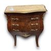 Image 2 : French 3 Drawer Marble Top Hall Table
