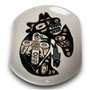 Image 2 : 2 David Lambert Potteries Plates, Killer Whale & Raven Inside Of Killer Whale