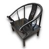 Image 2 : Vintage Asian Black Lacquered Carved Chair