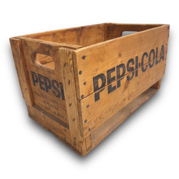 Vintage Wooden Pepsi Cola Pop Crate