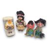 Image 1 : 4 Vintage Collectible Dolls, Native Girl, 2 Trolls, Etc..