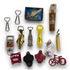 Image 1 : Assorted Vintage Bottle Openers, Fish, Aloha Girl, Bicycle, Etc..