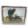 Image 2 : 2 Framed Embossed Antique Car Prints