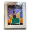 Image 1 : Vintage Framed George Little Child Oil On Canvas "Sioux Warrior" 1989