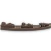 Image 2 : Hand Carved First Nations Canoe With Dog And Men
