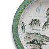 Image 2 : Vintage Chinese Brass & Enamel Plate