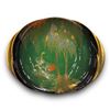 Image 1 : Vintage Hand Painted Carlton Ware Bowl "Vert Royale" With Crane Motif