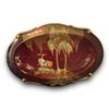 Image 1 : Vintage Hand Painted Carlton Ware Bowl "Vert Royale" With Crane Motif