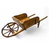 Image 2 : Vintage Pmc Wooden Wheel Barrel With Squirrel Motif