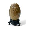 Image 1 : Carved Polished Calcite Crystal Egg On Base