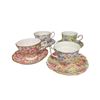 Image 1 : 4 Vintage Assorted Tea Cups And Saucers, Royal Albert & Old Royal