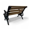 Image 2 : Miniature Cast Iron & Wood Park Bench