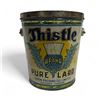 Image 1 : Vintage Thistle Brand 5Lb Pure Lard Tin