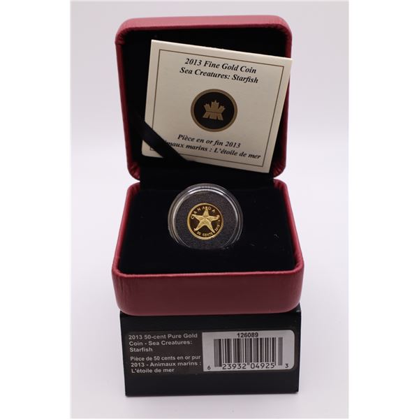 2013 50-cent Pure Gold Coin Starfish (tax exempt)