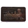Image 1 : The General 1855 1oz proof silver art bar. Nice toning. Hard to see on photo. (tax exempt)
