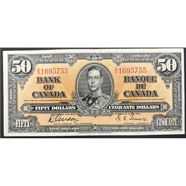 1937 $50. A very nice example. EF+. Gordon/Towers B/H1695755