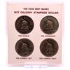Image 1 : 1977 Calgary Stampede Dollar, The Four Mint Marks