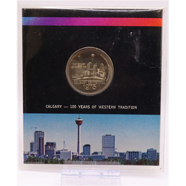 1975 Calgary 100 Years of Western Tradition Trade Dollar