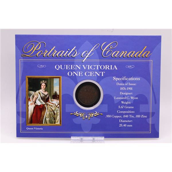 Portraits of Canada. Queen Victoria One Cent.
