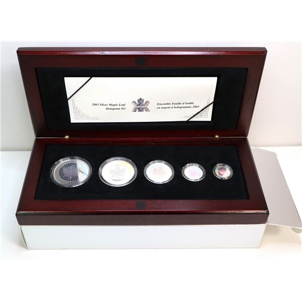 2003 Silver Maple Leaf Fractional set. (tax exempt)
